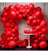 KatchOn, Red Latex Balloons Set - 18 Inch, Pack of 120 | Red Balloons Arch for Graduation | Latex...