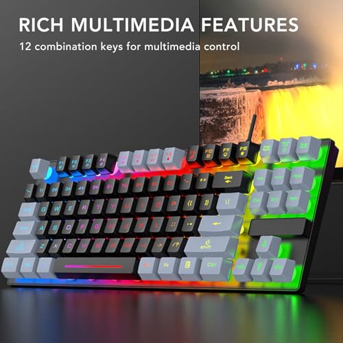 Teclado Gamer Tangxigwrazd7pq0 Cableado USB miniatura 6