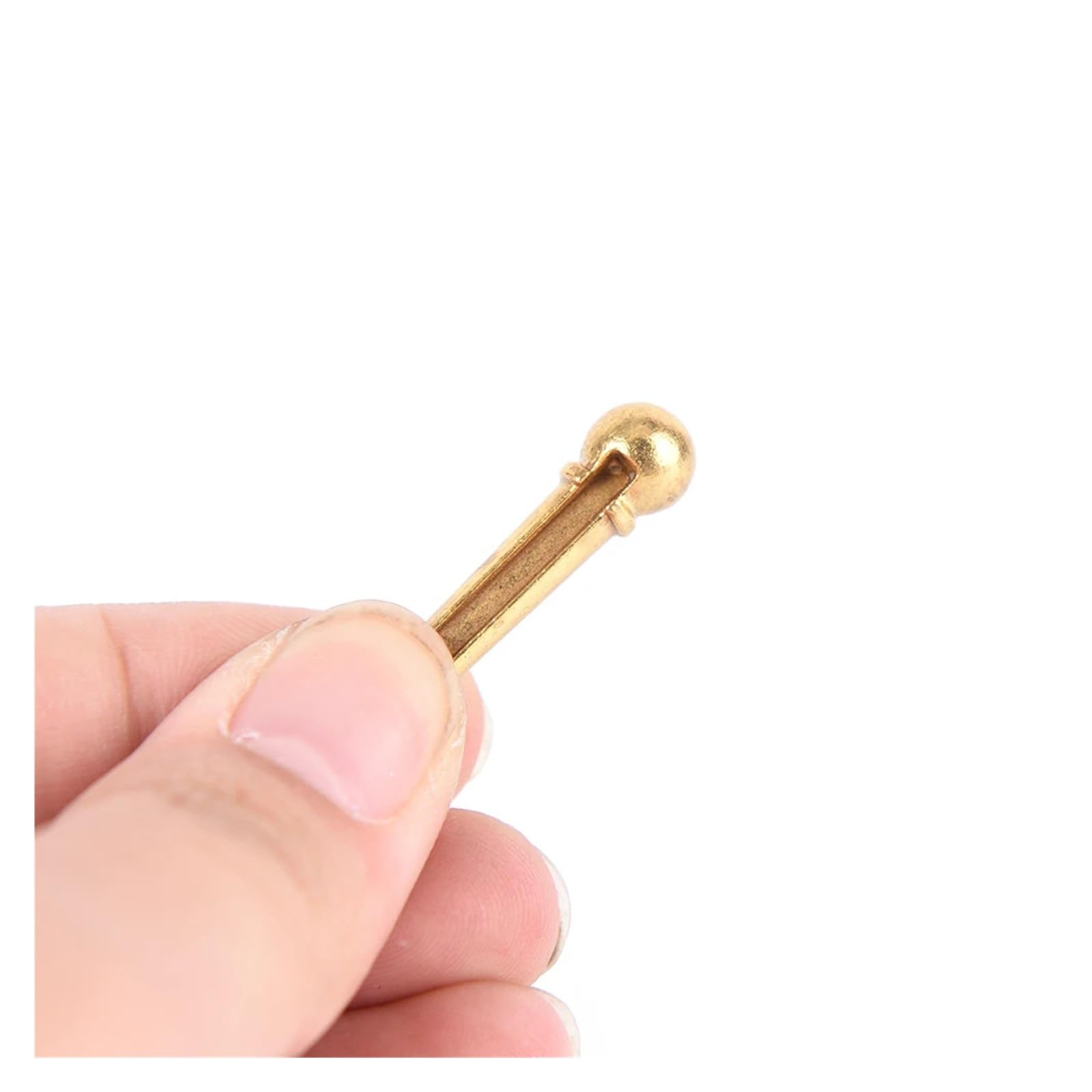 Clavo de clavija de cuerda de guitarra acústica popular, Pin de puente de Metal de Color plateado/dorado, 6 uds.(Silver)