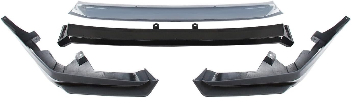 Front Lip Compatibility with 2022-2024 Civic Yofer Style Front Bumper Chin Lip Splitter Spoiler Kit Black Sonic Gray