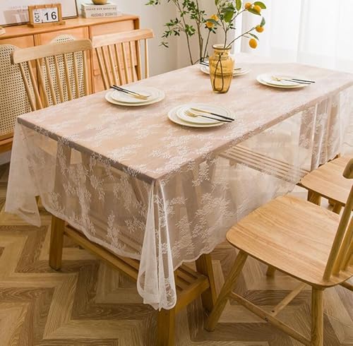 Nappe rectangulaire blanche résistante aux rayures et durable
