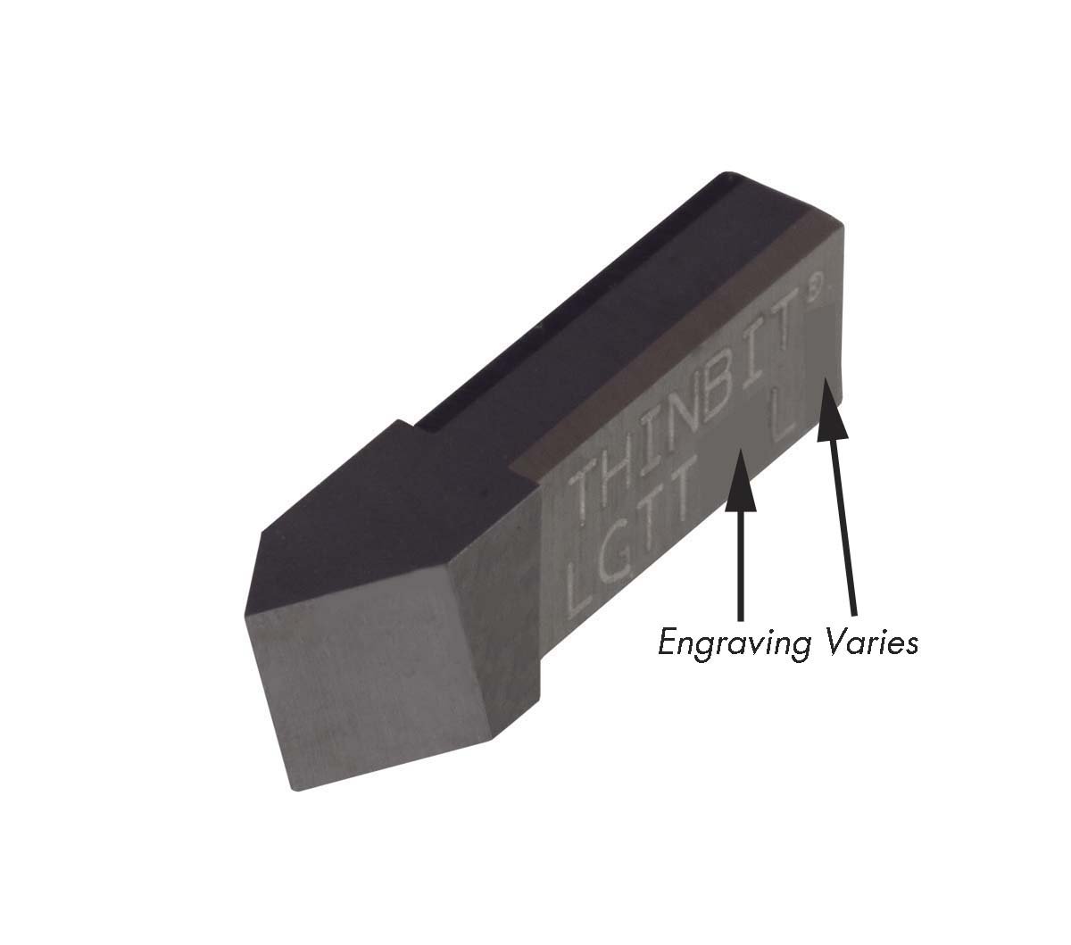 THINBIT 3 Pack LGTTD2LD 'L' Series, TiCN Coated Carbide, Threading Insert for 8 to 56 TPI in Aluminum, Brass, Bronze, Copper and Cast Iron with Interrupted Cuts