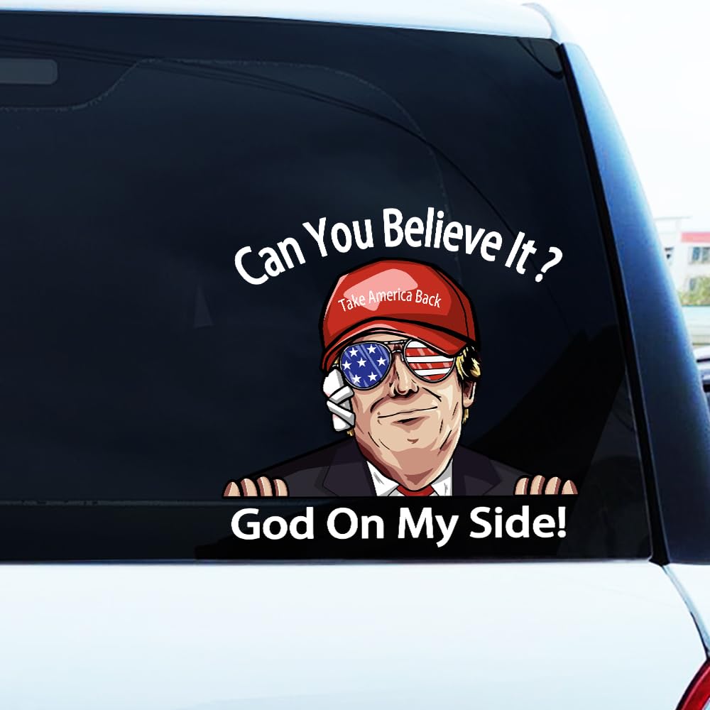 Adesivo Auto Trump 'You Missed Trump' - Decalcomania Umoristica Per Paraurti E Vetri - Foto 3