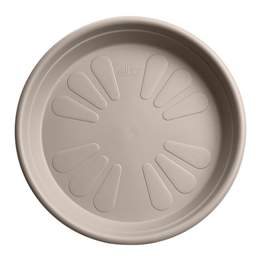 elho Universal Saucer Round 40 - Saucer for Indoor & Outdoor - 100% Recycled Plastic - Ø 40.0 x H 5.8 cm - Beige/Mushroom Beige