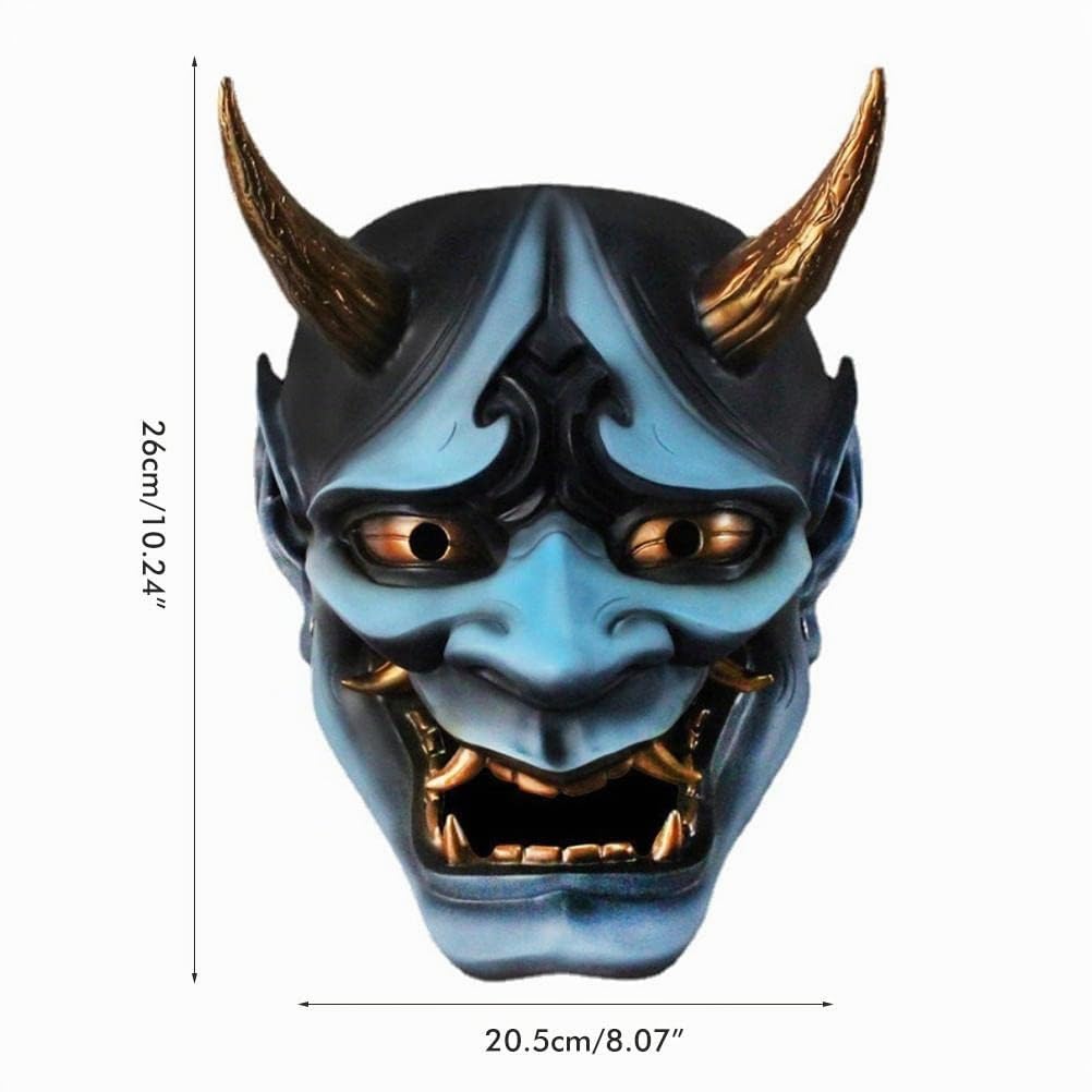 Masque Hannya Japonais, Masque Fantôme D'horreur D'horreur en Résine, Masques de Démon D'horreur Japonais, pour les Accessoires de Performance de Scène Halloween