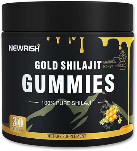 Miniatura 13 de Shilajit Gummies l Manuka Honey  Shilajit del Himalaya  Sin azúcar añadido I Ashwagandha, Gokshura  Ácido fúlvico y más de 85 minerales traza I para