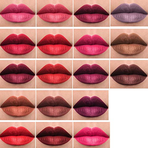 Niceface 18 Color Lip Liner Professional Matte Lip Liner Pencil Set Waterproof Long Lasting Smooth Natural Lip Liner Pen Makeup Cosmetic(18Pcs A Set) #TOP2