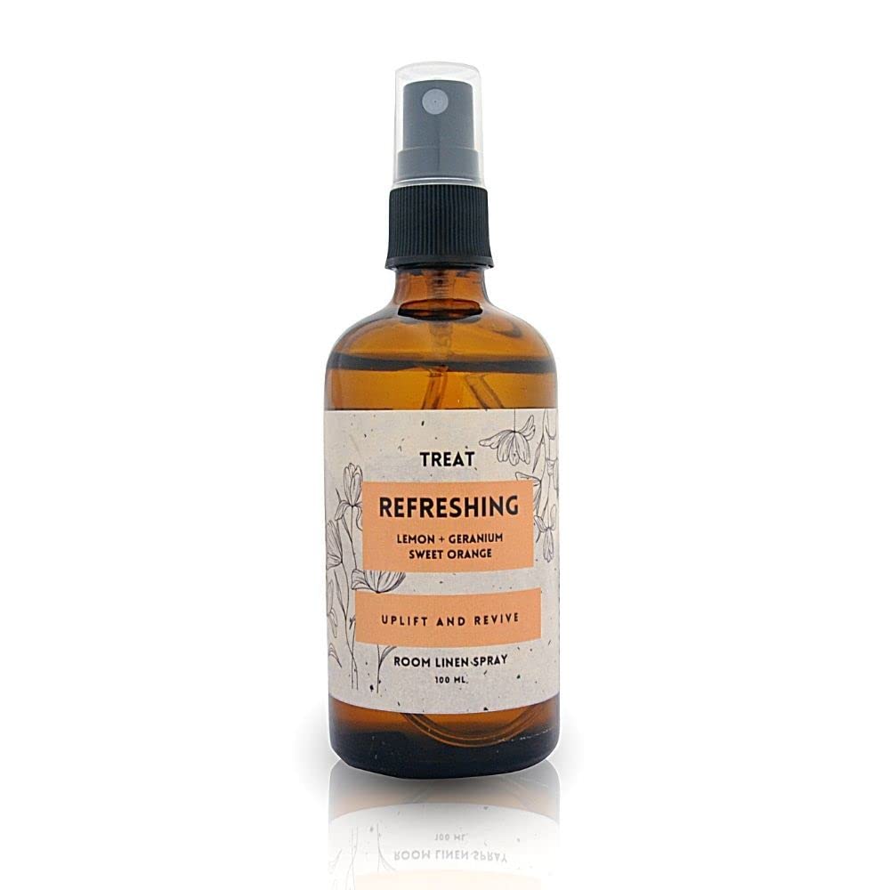 Treat Refreshing Room Linen Spray | Fragrance | Lemon | Geranium | Sweet Orange(100ml)-picture-19