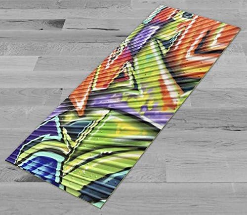 Trailer Graffiti - Original Artwork 72x24 in Yoga Mat/Pilates Mat, 1/8 in Thick
