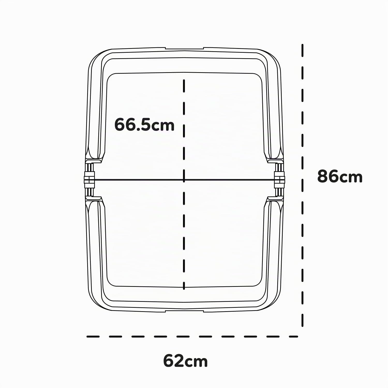 Aqpet Friends BauBox – Arenero para Perros, Inodoro Plegable 86 x 62 cm | Bandeja Porta Alfombrillas absorbentes, Ideal para adiestramiento de Cachorros y Uso en casa