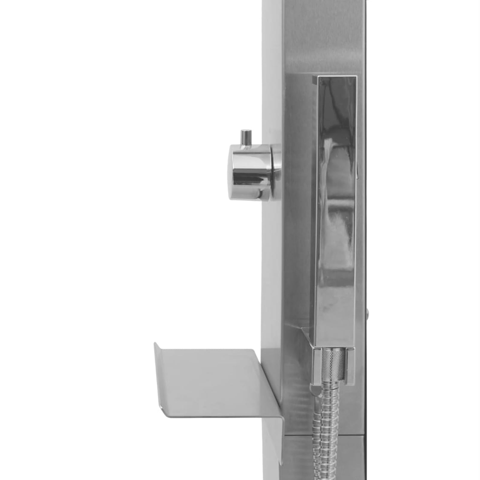 Gartendusche Edelstahl Gebogen, Garten-dusche Pooldusche Terrassendusche für Outdoor Camping Pool48199