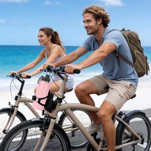 Support pliable pour porte-bouteille de vélo avec fixation modulable haute stabilité