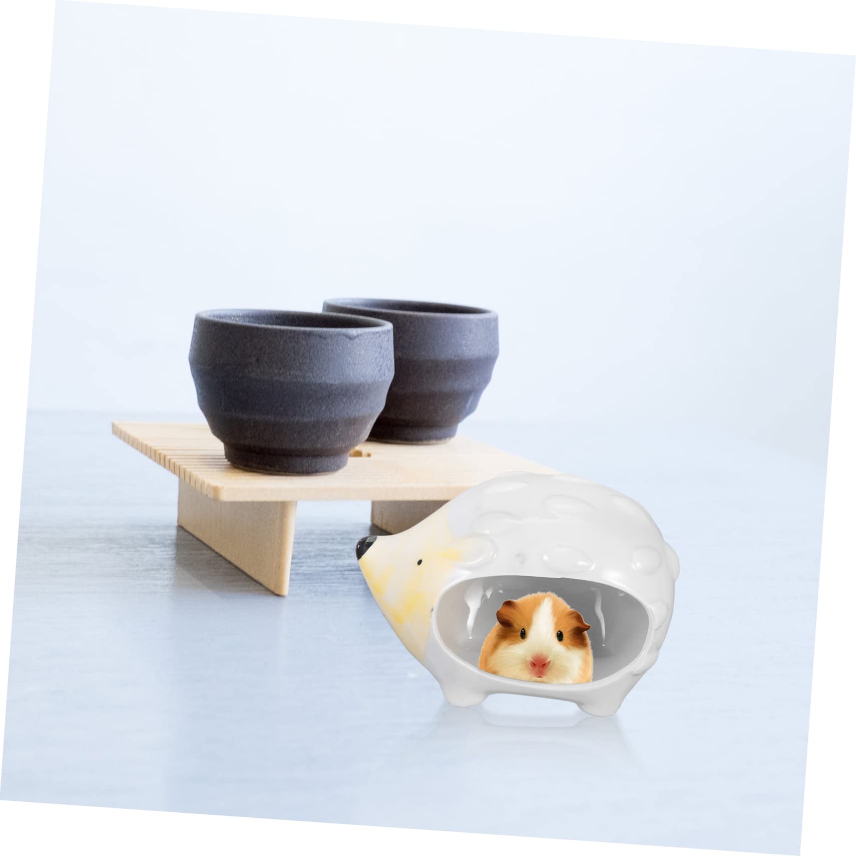 Sosoport Keramik Kühlnest für Hamster und Meerschweinchen, Großes Weiß
