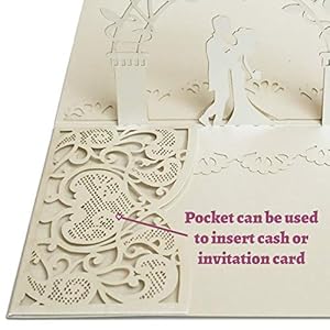 Dekali Designs Wedding Pop Up Card - Popup Wedding Card for Couples With Envelope - Christian Wedding Card with Bible Verse About Love (White - 5x7 Inches Greeting Card) Dekali Designs Wedding Pop Up Card Popup Wedding Card for Couples With Envelope Christian Wedding Card with Bible Verse About Love White 5×7 Inches Greeting Card