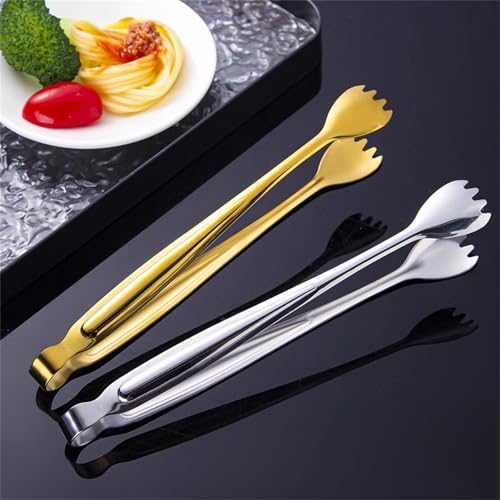 Pinzas de cocina de alta calidad, pinzas versátiles para alimentos, clip para barbacoa, clip de postre y clip de toalla para cocinar, asar y servir, agarre antideslizante de un color, resistente al