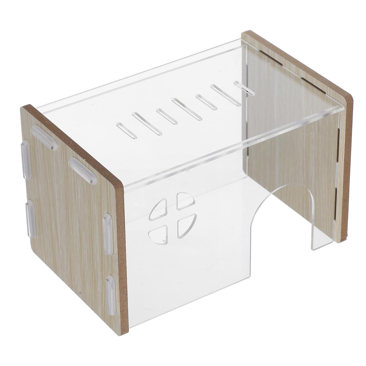 BESPORTBLE Clear Hamster Hideaway Shelter Small Indoor Hamster House & Chinchilla Hut Decorative Transparent Nest for Small Animals for Hamster Hiding & Resting