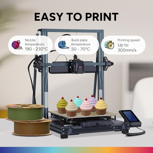 Image of OVERTURE Matte PLA 3D Printer Filament 1.75mm, Matt Surface & Low Warping Filament 1kg Spool (2.2 lbs), Accuracy + /- 0.02 mm, Fit Most FDM Printers (Matte Army Green)