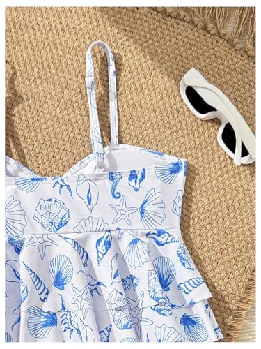 SHENHE Girl's Tankini Swimsuit 2 Piece Tiered Ruffle Flounce Beach Bathing Suits Swimwear4