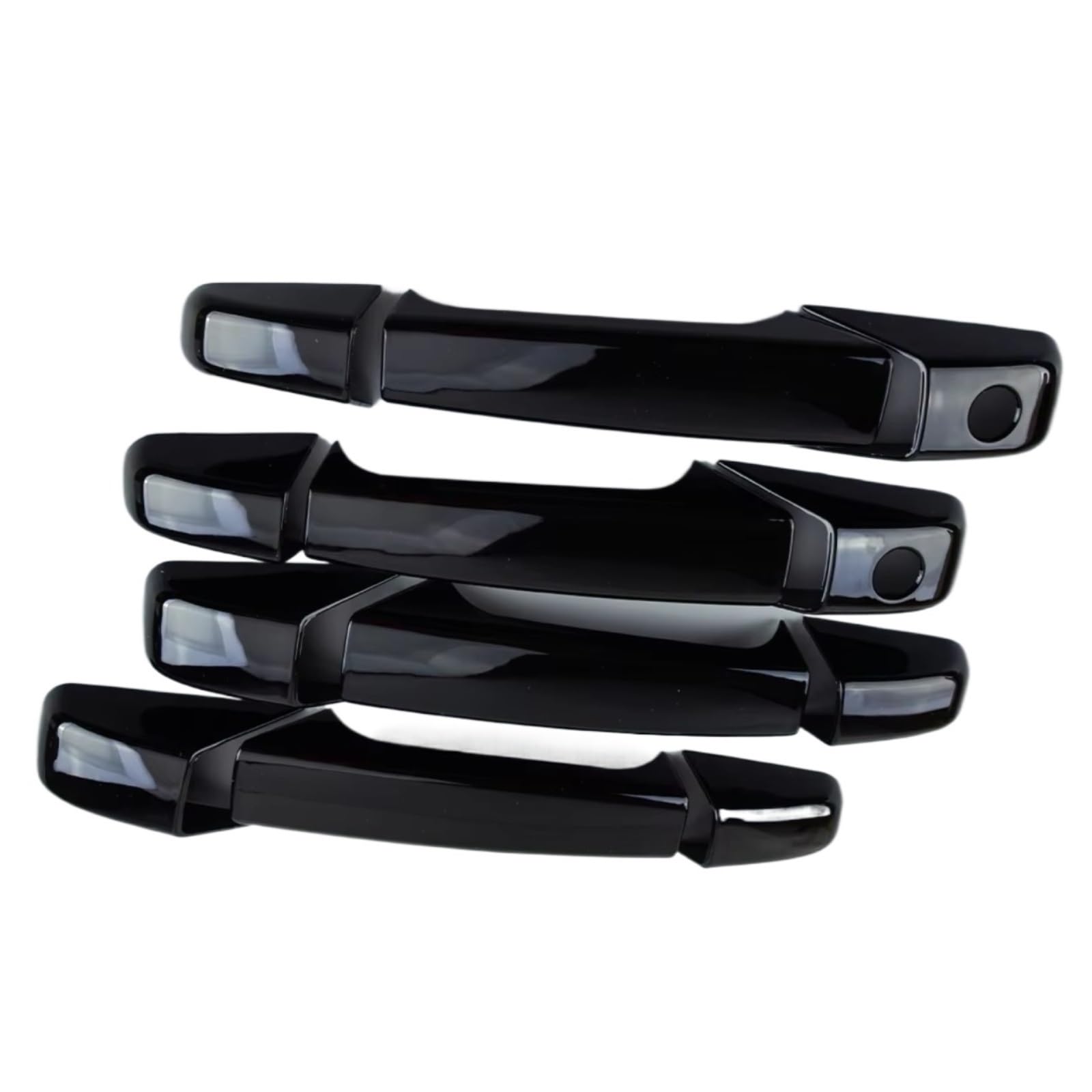 Dspolimv One Color Outer Door Handle Cap Compatible With Chevrolet For Suburban For Tahoe For Avalanche 2007-2014 1 Set Car Gloss Black Door Handle Cover Trim Accessories
