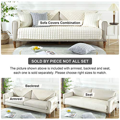 image for OstepDecor Couch Cover, Sofa Cover, Quilted Sectional Couch Covers, Ve