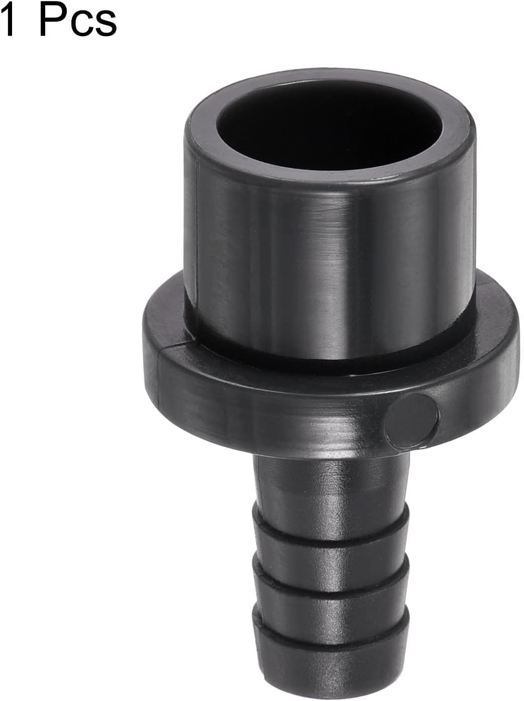 Unifizz 1PCS 20mm x 10mm (3/4" x 3/8") PVC Barbed Hose Adapter Straight Pipe Connector Black for Garden and Plumbing