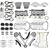3.0 EXF Engine Overhaul Rebuild Kit w/Connecting Rods & Pistons Bearings Kit Full Gasket Set & Timing Chain Kit Fit For Jeep Grand Cherokee Ram 1500 3.0T V6 - Diesel 2014-2019 68147397AA 68147228AA