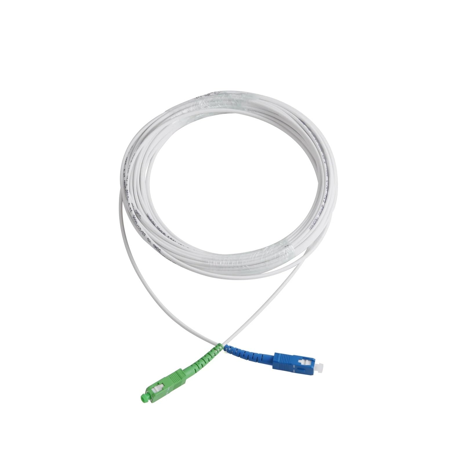 Câble de raccordement à fibre optique, Cordon de raccordement convertisseur d'extension Fiber optique d'intérieur monomode SC UPC à APC Simplex 40-90m(60m)