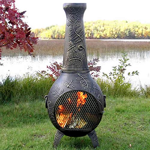 Blue Rooster Dragonfly Chiminea - Image 2