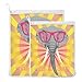 Elefante Amarillo Bolsas de Lavandería de Malla Para Lavar Máquina Lavado de Ropa Bolsa Para Sujetador,Ropa Interior,Organizador de Viaje(1L+1M)