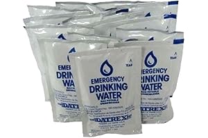 12-Pack Emergency Water Packet: Tax-Free, 3-Day/72-Hour Water Supply for Tax Preparedness