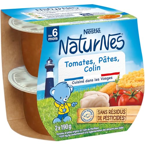 NESTLÉ BÉBÉ - TOMATES PÂTES COLIN DES 6 MOIS 2x190g