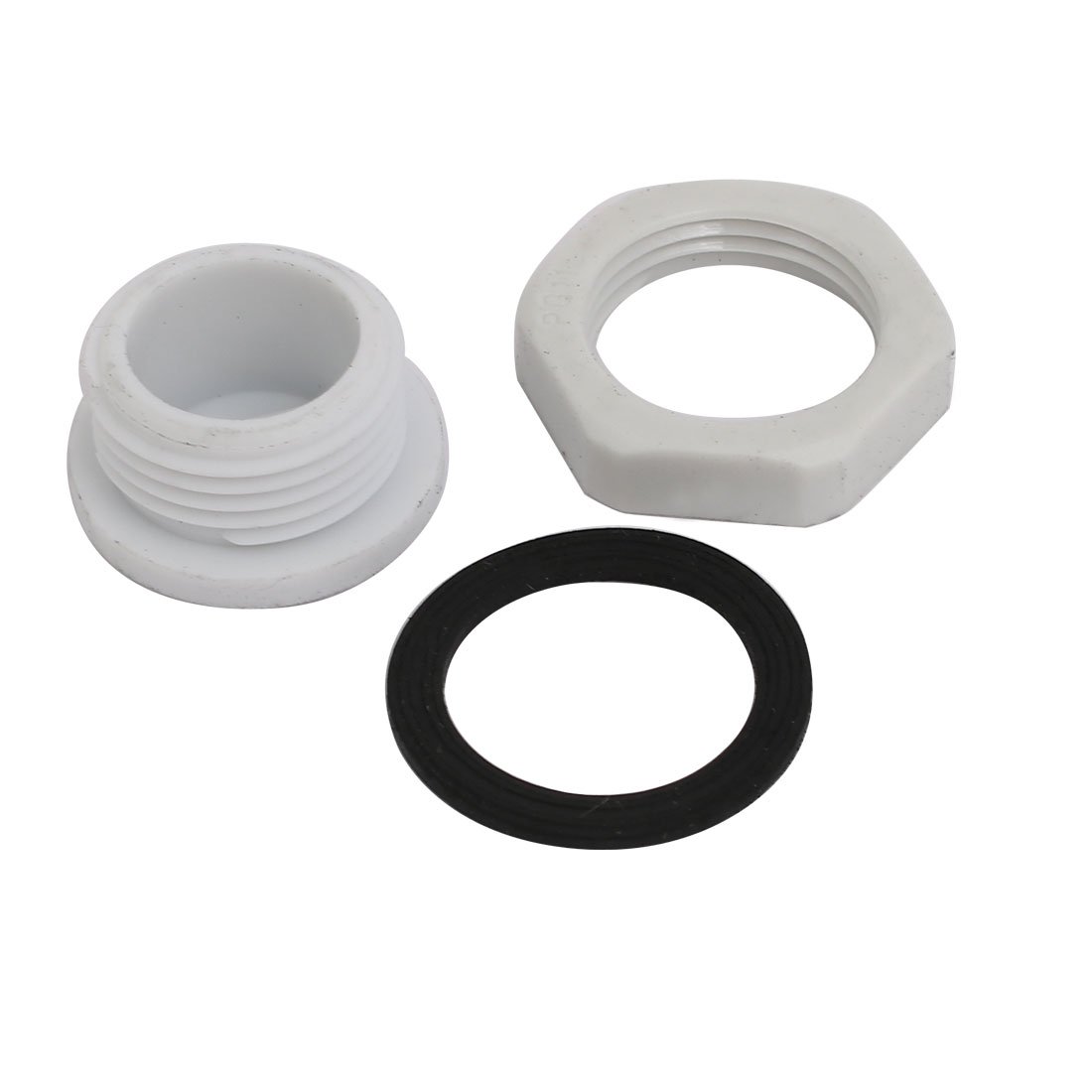 sourcing map PG11 Nylon Filetage mâle Presse-étoupe Vis Fin Cap Couverture Gris 20pcs