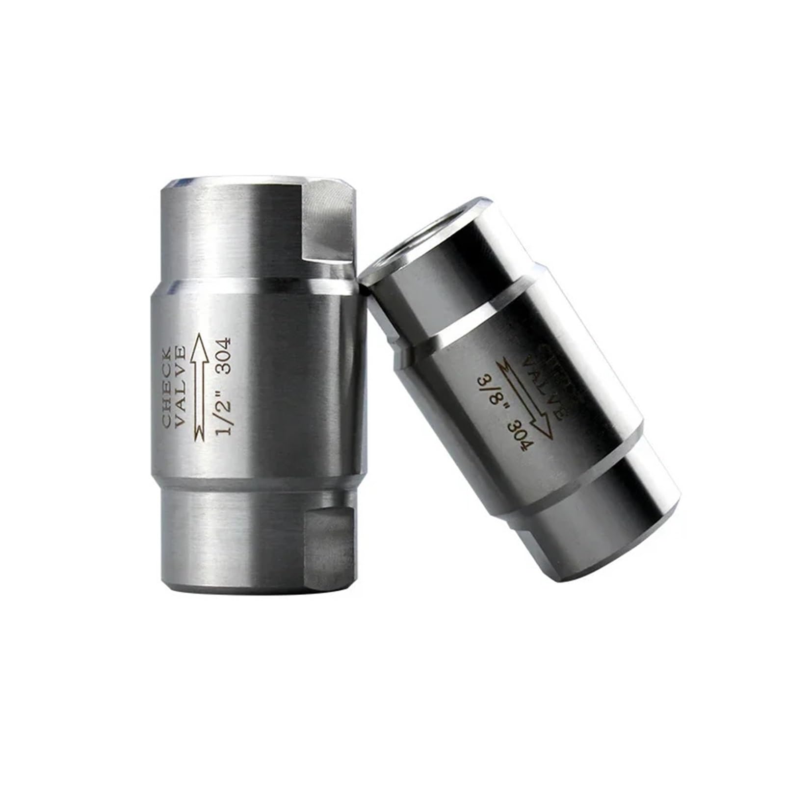 1 pz 0,3 cm 0,6 cm 1 cm in in 1,3 cm 1,9 cm 2,5 cm 1-1,3 cm femmina in acciaio inox 316 valvola di ritegno unidirezionale per acqua vapore olio (1 cm) raccordo per tubo