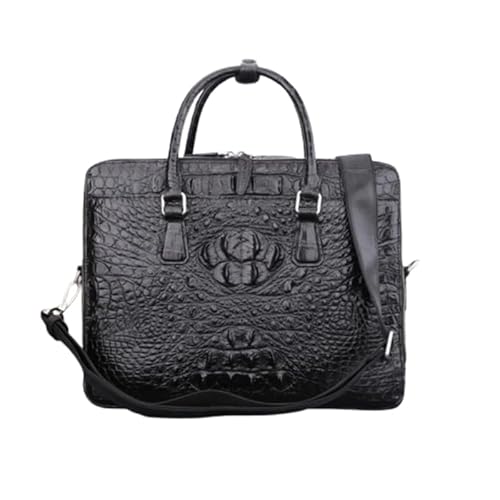 Genuine Crocodile Leather Business Briefcase Black
