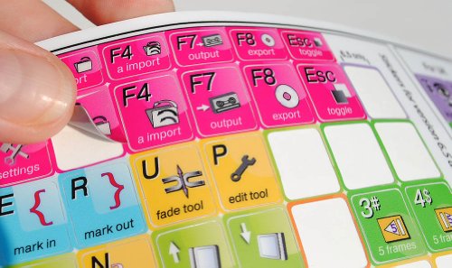 Adobe Premiere Keyboard Stickers Laminated MATT New (11.5 x 13 mm)