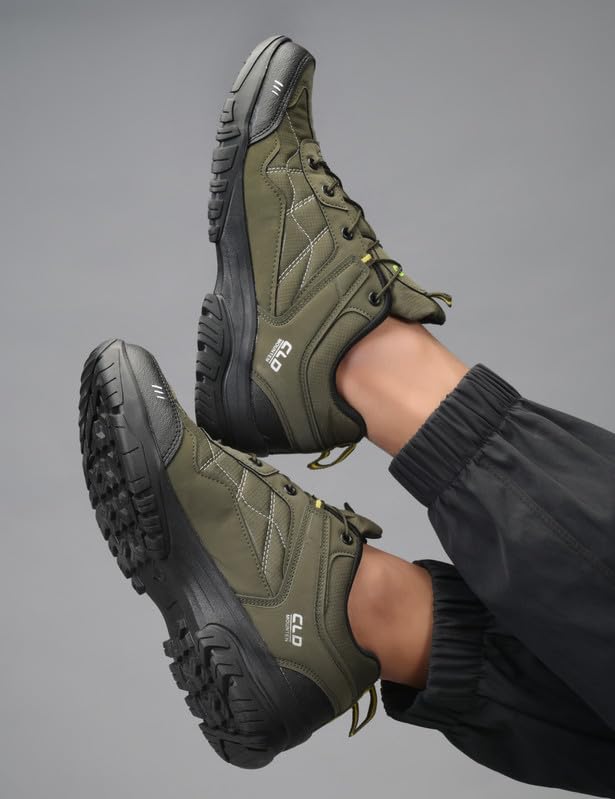 Image of CLD Trekking Shoes for Man Outdoor Hiking Shoes for Man high Neck Shoe for Men Anti Skid Trekking Boots Water Repellent Tracking Shoe for Men Breathable Hiking Boots