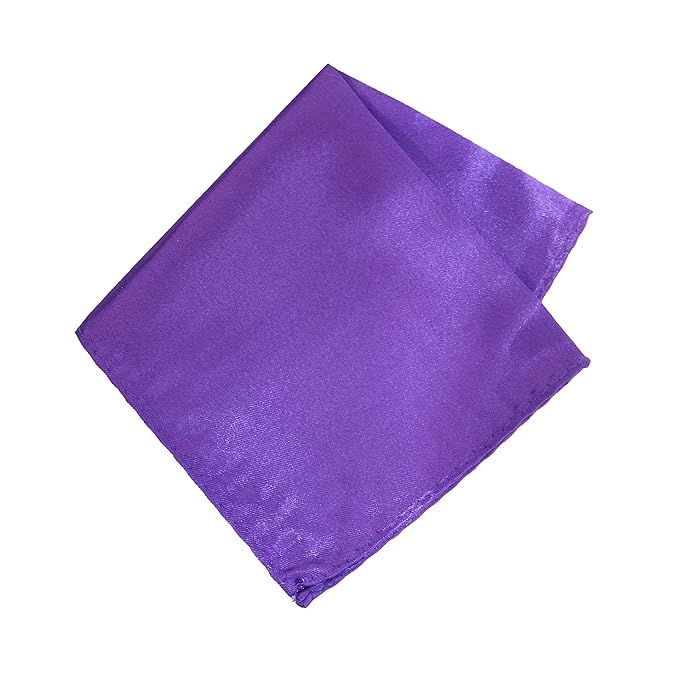 Image of TIE STUDIO Men's Solid Pocket Square | Size- 10cm x 10cm | Colour-Royal Blue | Pack of 1 |