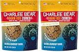 Charlee Bear Grain Free Crunch Dog Treats, Bacon & Blueberry Flavor, 8 oz (Pack of 2)