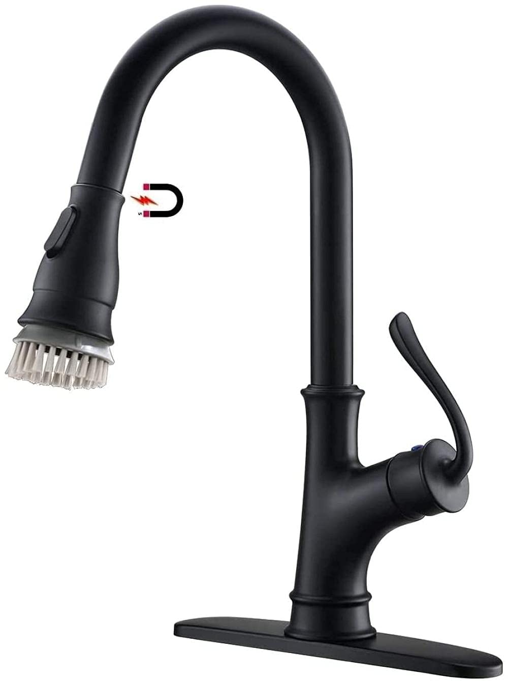 Buy Faucet Matte Black Pull Down Kitchen Faucet with Docking