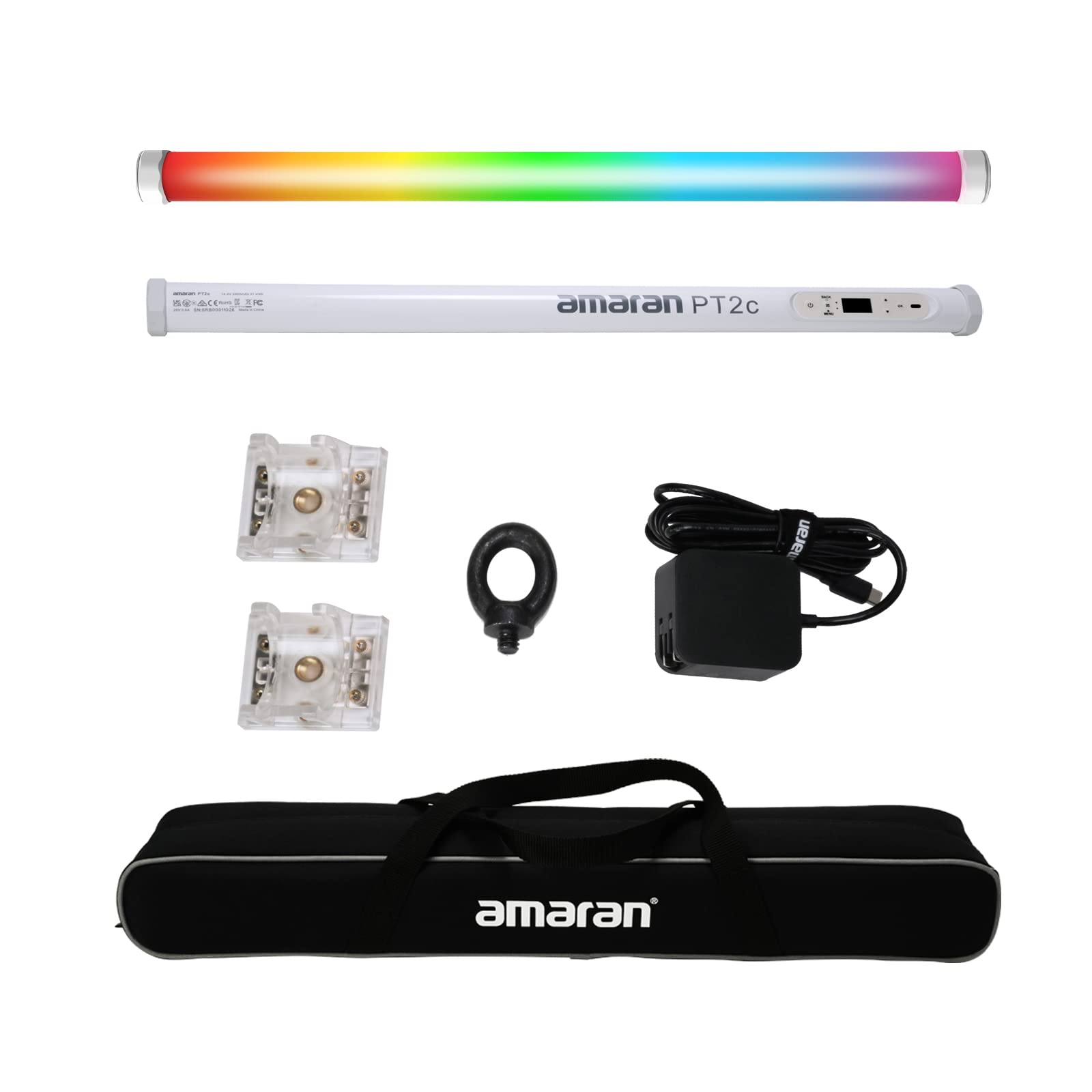 Aputure Amaran PT2c RGBWW LED Tube Light 8 Pixel-Mappable 16W 2700K to 10000K Handheld Video Light Wand (60cm/23.6Inch)