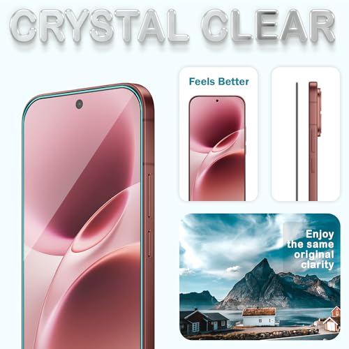 Image of FIRST MART Tempered Glass for Vivo V70 Elite & Vivo V70, 9H Full-Glue Screen Protector, 3D Edge-to-Edge, HD Clear, Oleophobic, Case-Friendly, Black, Pack of 1