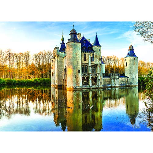 1000 Piece Jigsaw Puzzle - Fairytale Medieval Castle - 27.5 x 19.5 Inch x 2 mm Thick - Puzzle for Adults and Children 12 and Older. Entertaining and Challenging Puzzle for Hours of Family Fun.