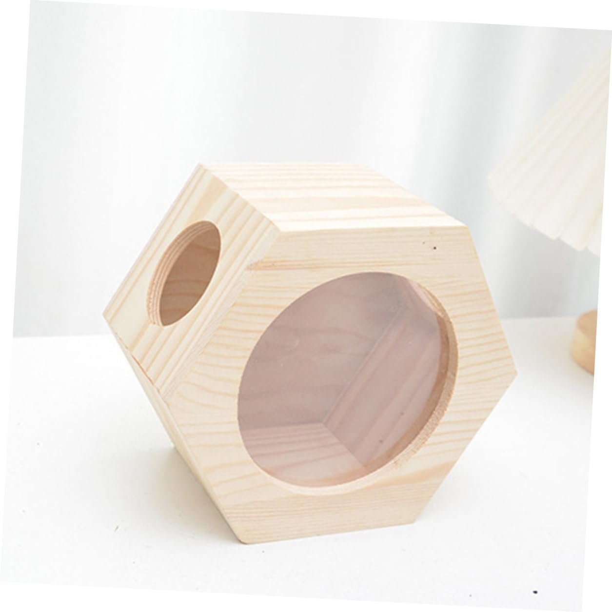 Hohopeti Hamsterh mit Versteckfunktion Kleines Hamsterspielzeug Mehrschichtiges Nagernest für Kleintiere Komfortables Häuschen für Hamster und Rennmäuse Käfigzubehör
