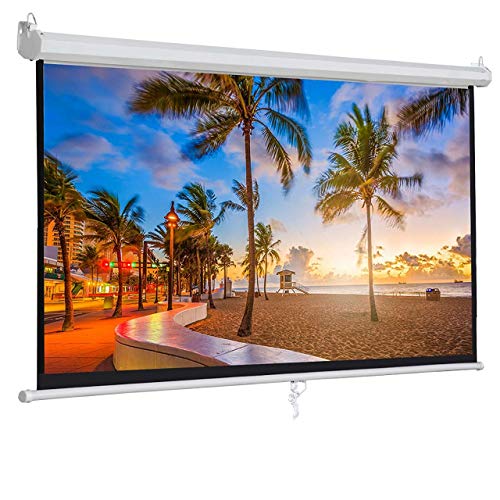 Image of Royality Industries Autolock /Manual Locking System Projector Screens Size 6Ft. (Width) x 4Ft.(Height)-84'' Inch Diagonal in 4:03 Aspect Ratio, Support HD,3D & 4K Technology