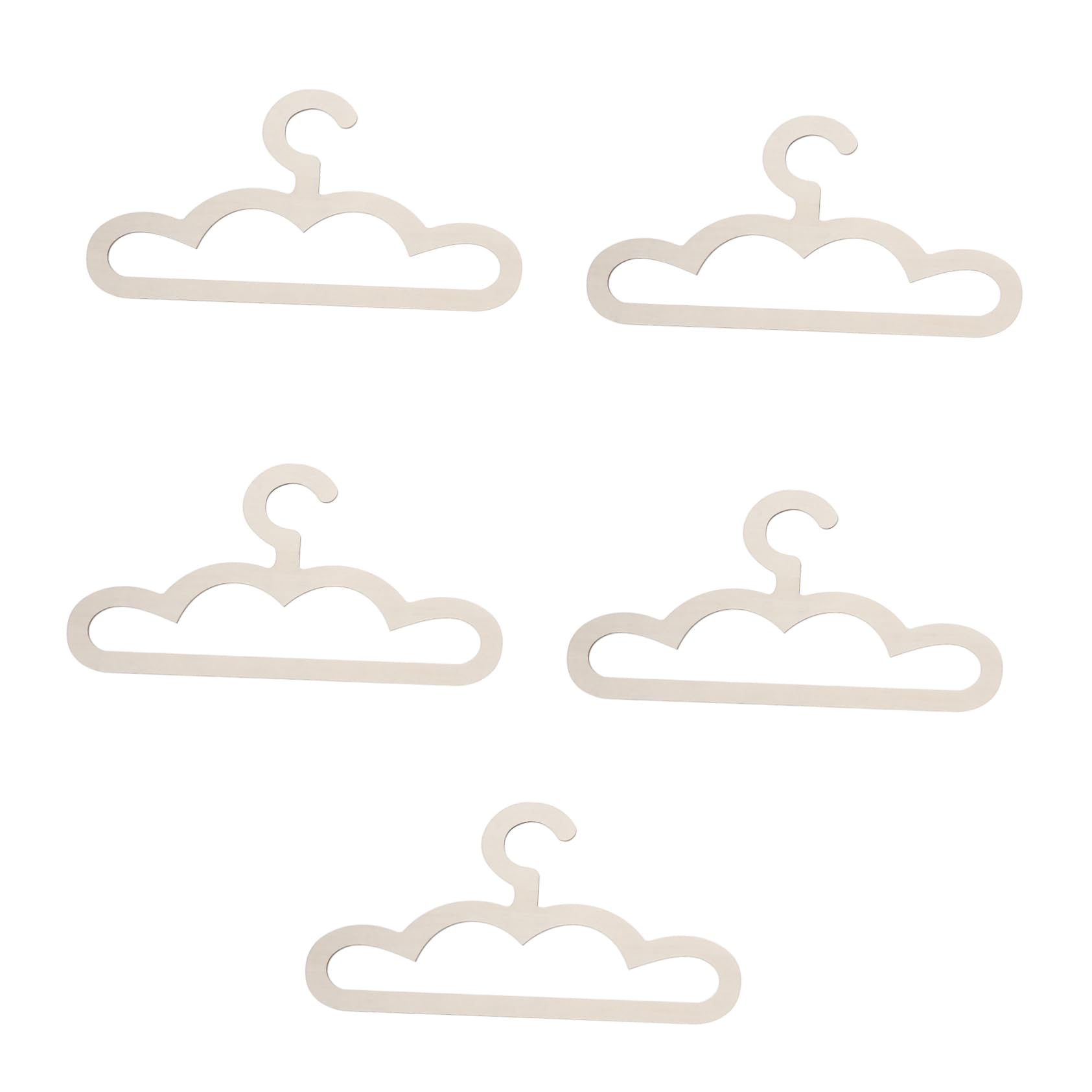 Cabilock 5pcs Baby Clothing Hangers Boys and Girls Wood Hangers for Baby Closet Organize