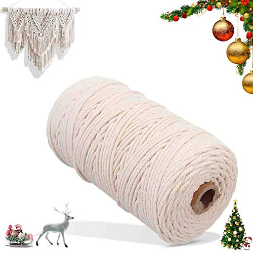 Baumwollkordel 5mm NOANTA Makramee-Kordel, 2 Mm X 220 M, Buntes Makramee-Seil, 3 Stränge, Gedrehtes Baumwollseil, Makramee-Garn, Bunte Baumwollschnur Für Wandbehang, Pflanzenaufhänger, Basteln, Stricken Kordel Seil