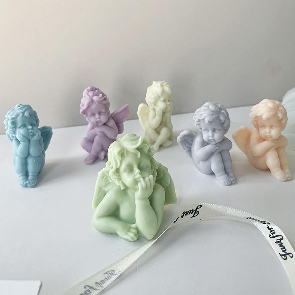 Moule En Silicone Pour Bougies En Forme D'ange 3D