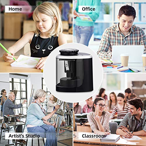 Pencil Sharpener - Electric Pencil Sharpener Blade to Fast Sharpen,Battery-Powered and Easy to Use for Classroom Supplies (6-8mm) in School