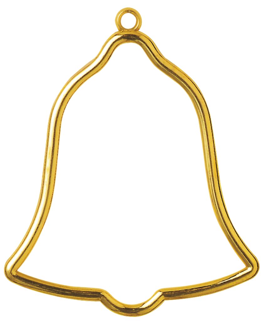 Vervaco Bell Shaped Frame, Plastic, Gold, 8 x 9 cm