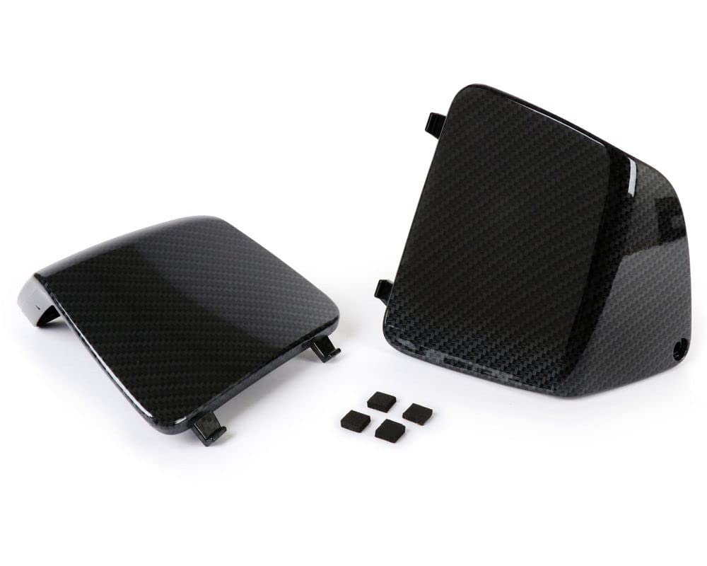 MOTO NOSTRA Wartungsklappen Set Beinschild carbon style kompatibel für Vespa GT, GTL, GTV, GTS, HPE, Super Tech, Sport, 125-300